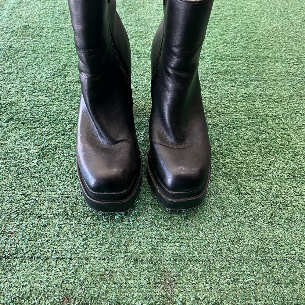 Women's Black Leather Boots